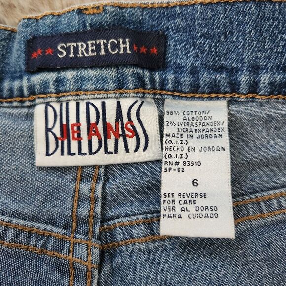 Bill Blass Jeans Vintage 1990s Upcycled Mom Shorts High Waisted Size 6‎ - Picture 8 of 12